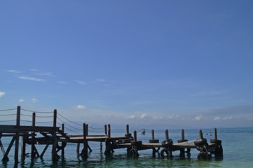 a jetty at the beach