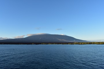 Volcano along the ocean