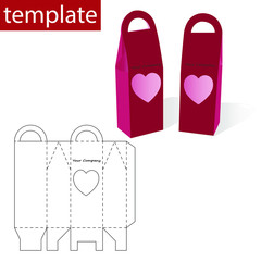 Retail Bag or Box with Die Cut Template.
