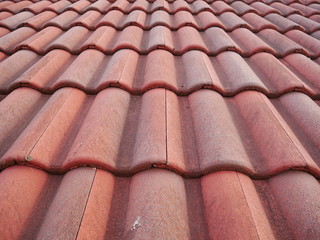 red roof tile background