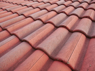red roof tile background