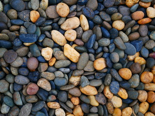 stone background,pebbles on the beach