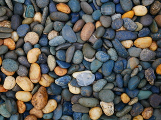 stone background,pebbles on the beach
