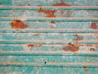 Fototapeta na wymiar rusty green metal wall background,dirty metal wall
