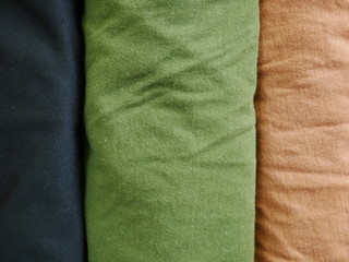 Fototapeta na wymiar color silk fabric background,cotton cloth