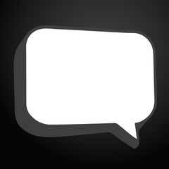 Chat Speech Balloon line art vector icon for apps and websites