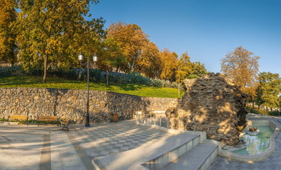 Naklejka na ściany i meble Istambul Park in Odessa, Ukraine at fall