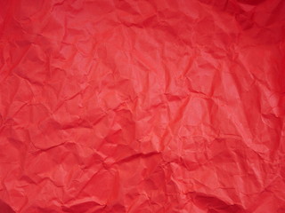 crumpled red paper background