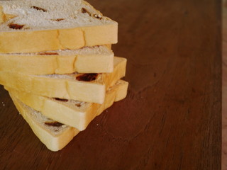 home made bread on wooden board