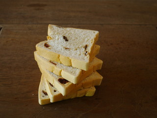home made bread on wooden board