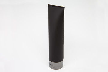 black tube with gray cap