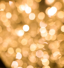 Obraz premium Golden bokeh lights as abstract background
