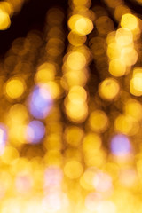 Fototapeta premium Golden bokeh lights as abstract background