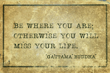 where you are Buddha