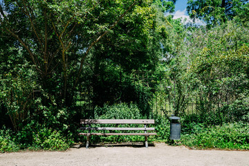 bench in the citypark