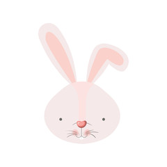 rabbit head isolated icon