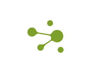  molecule logo vector icon illustration design