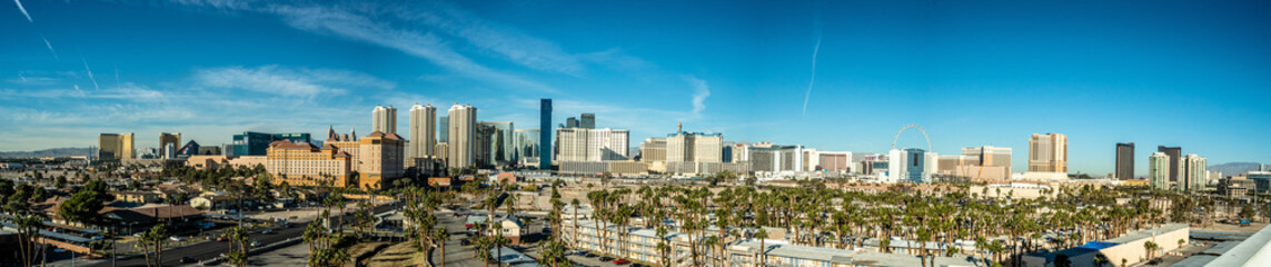 Fototapeta na wymiar Las Vegas skyline from a distance during day time