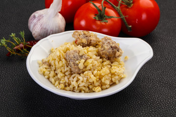 Bulgur with meat