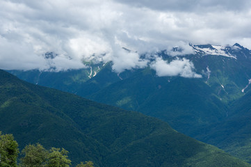 Obraz premium View of Caucasian mountains