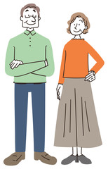 高齢者 シニア 老夫婦