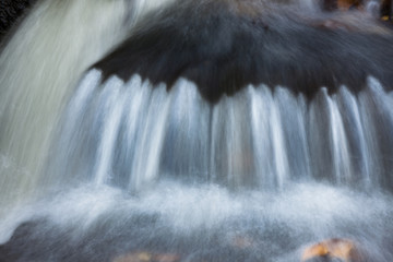 Water flowing over rocks in creek