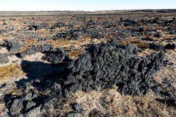 Großes Lavafeld in Island