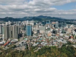 Naklejka premium View of Seoul from T tower