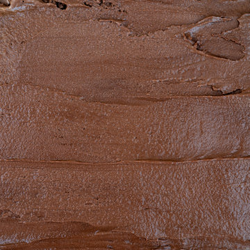 Texture Of Chocolate Ice Cream. Top View.