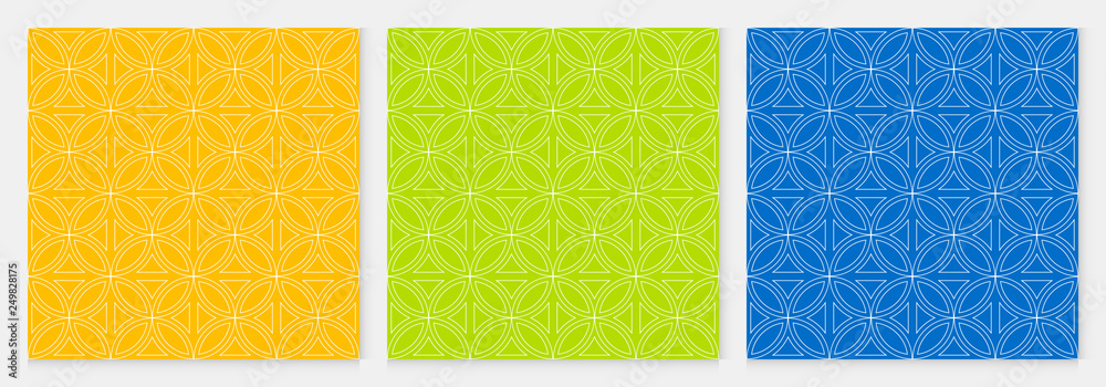 Poster background pattern seamless circle chinese style abstract colorful geometric vector. summer backgrou