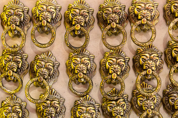 many lion head knockers