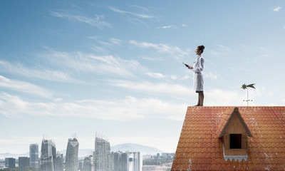 Woman doctor is ready to help the whole city