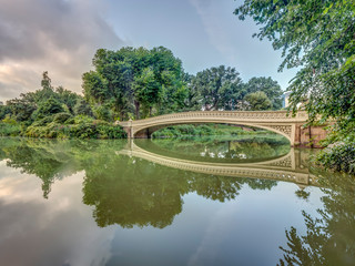 Fototapeta premium Bow bridge,Central Park, New York Cit