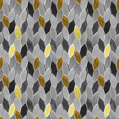 Seamless gray pattern made of precious shiny tiles, ceramic - 249831196