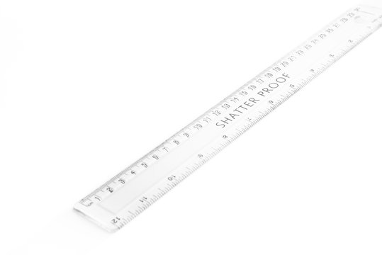 Concept measure tool, ruler measurement isolated on white background