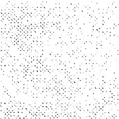 Grunge Texture on White Background, Monochrome Halftone Dust, Black Abstract Dotted Vector
