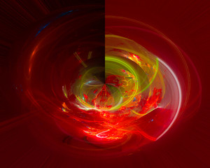 abstract digital fractal, fantasy design