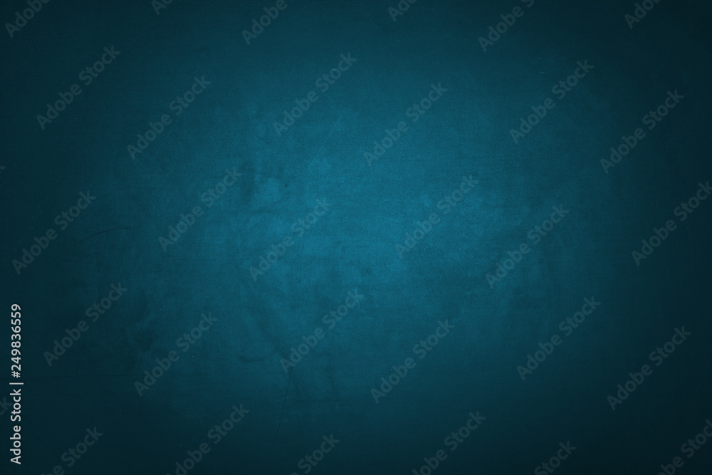 Wall mural blue and dark gradient texture and wall background