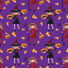 Halloween Seamless Pattern.