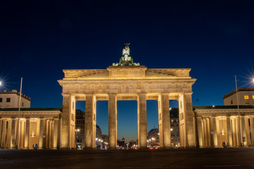 Brandenburg gate dark sky