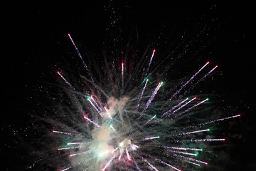 Fireworks With Black Background