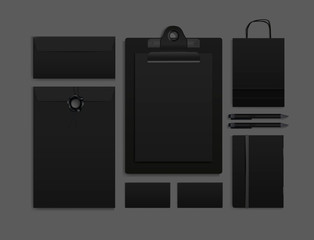 Stationery template mockup. Documentation for business.