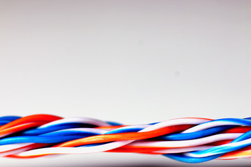 macro color braided wire