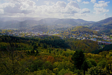 Blick auf die Stadt Baden Baden