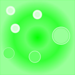 light balls on green background