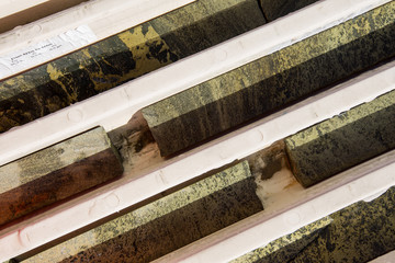 Core samples from a copper mine in Australia