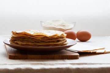 traditional pancakes for the spring carnival