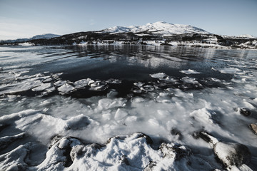 Winter Norway lake