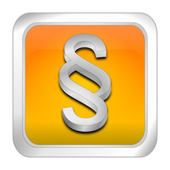 Law paragraph button - 3D illustration