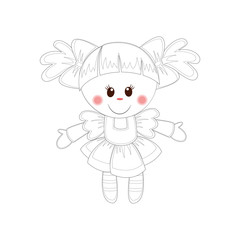 Cute doll illustration